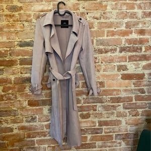 Zara dusty pink trench coat